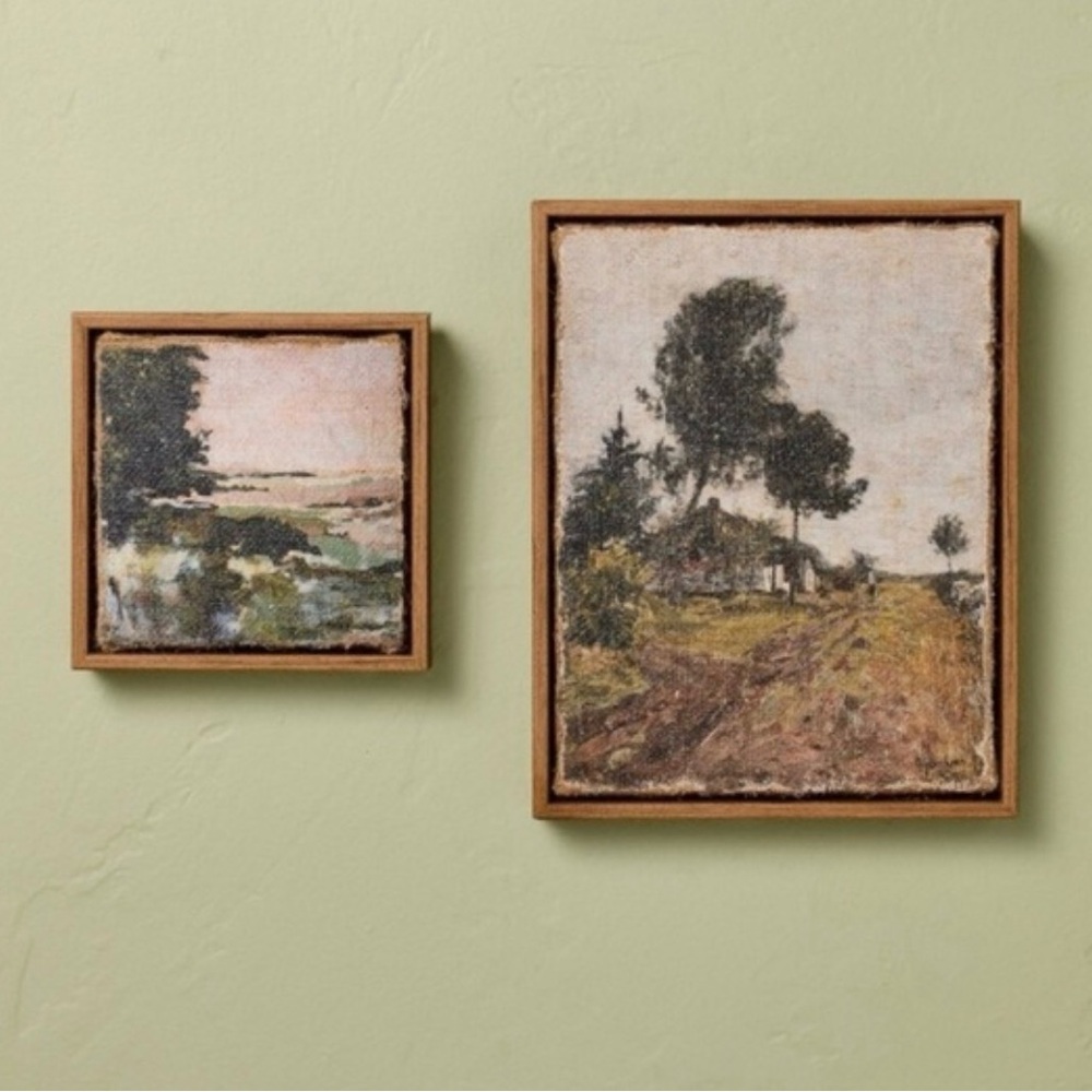 Hearth and hand with Magnolia - 2pc Landscape Burlap Wall Art Set